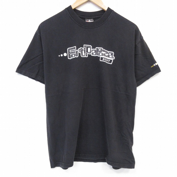 ヘインズ 00s 半袖Tシャツ Forti Palgza ブラック メンズL相当 | 古着