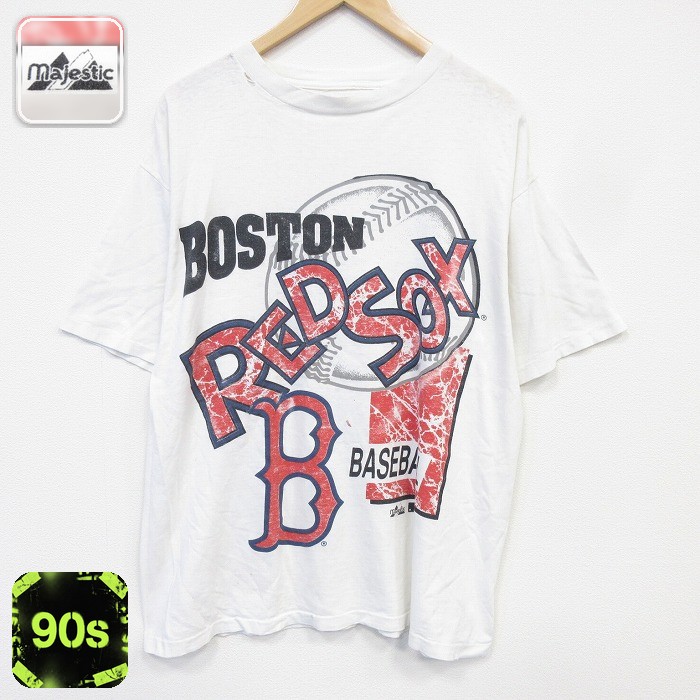 90s 半袖Tシャツ ボストンレッドソックス ホワイト メンズXL相当 | 古着