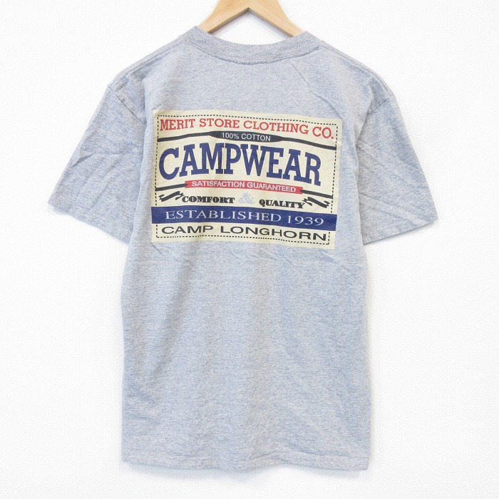 90s 半袖Tシャツ キャンプウェア グレー メンズL相当 | 古着