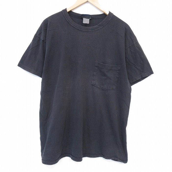 オシュコシュ 90s 半袖Tシャツ 胸ポケット付き ブラック メンズXL相当 | 古着