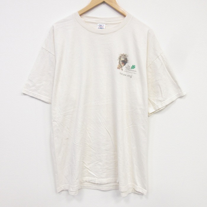 【20%OFF】半袖Tシャツ 鳥 ベージュ メンズXL相当 | 古着