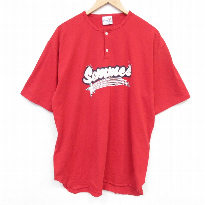90s 半袖Tシャツ Semmes レッド メンズXL相当 | 古着