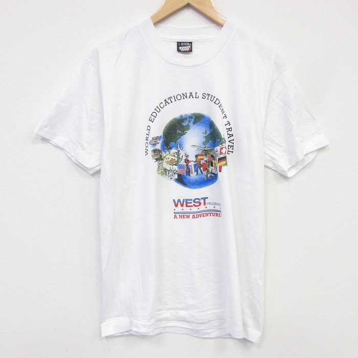 【20%OFF】スクリーンスターズ 80s 半袖Tシャツ WEST ホワイト メンズL相当 | 古着
