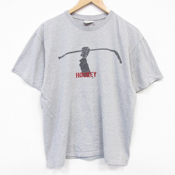 ナイキ 00s 半袖Tシャツ ホッケー グレー メンズL相当 | 古着