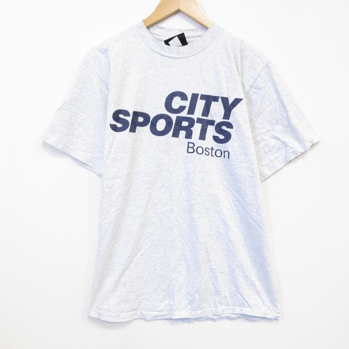 90s 半袖Tシャツ CITY 霜降りグレー メンズL相当 | 古着