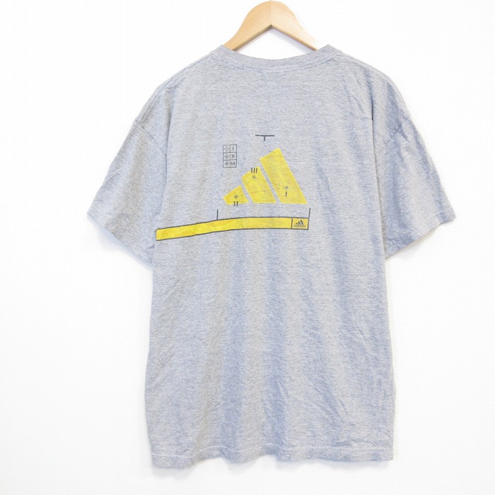 アディダス 90s 半袖Tシャツ グレー メンズXL相当 | 古着