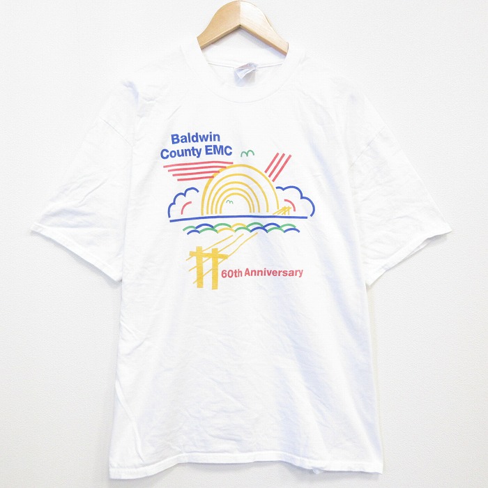 ヘインズ 90s 半袖Tシャツ Baldwin ホワイト メンズXL相当 | 古着