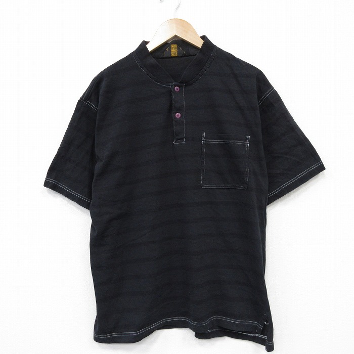 エディーバウアー 90s 半袖Tシャツ 胸ポケット付き ブラック メンズL相当 | 古着