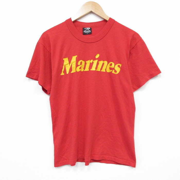ロスコ 90s 半袖Tシャツ ミリタリー レッド メンズM相当 | 古着