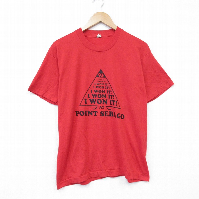 【20%OFF】スクリーンスターズ 80s 半袖Tシャツ POINT レッド メンズM相当 | 古着