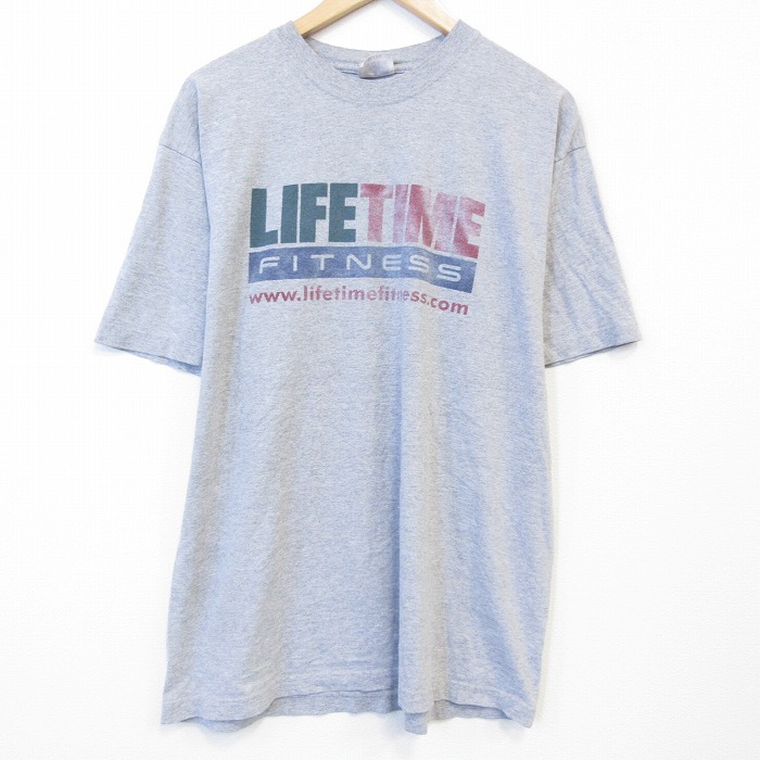 【20%OFF】00s 半袖Tシャツ フィットネス グレー メンズXL相当 | 古着
