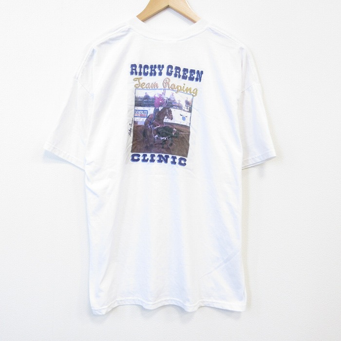 【20%OFF】半袖Tシャツ カウボーイ ホワイト メンズXL相当 | 古着