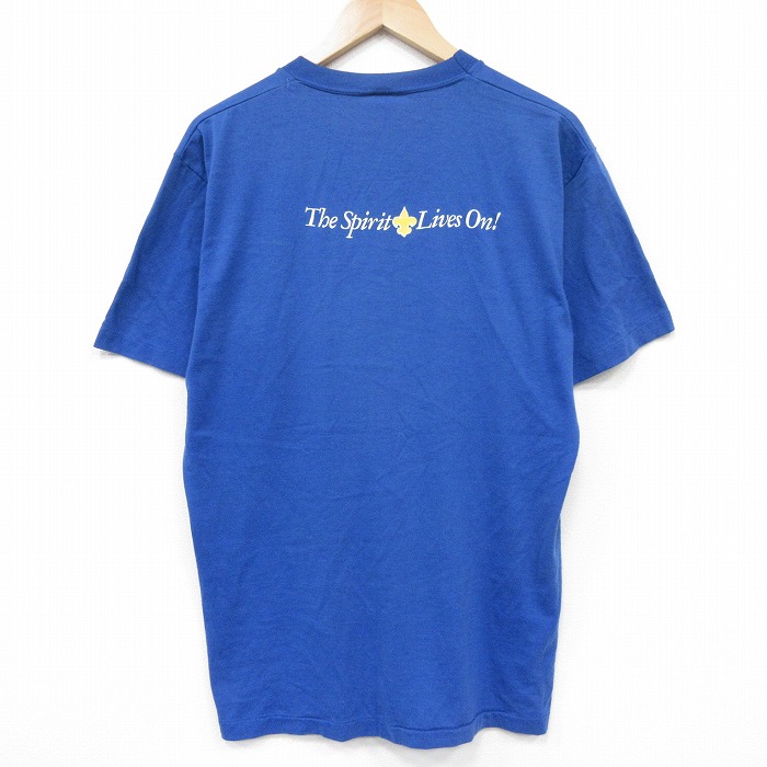 【20%OFF】80s 半袖Tシャツ ボーイスカウト ブルー メンズL相当 | 古着