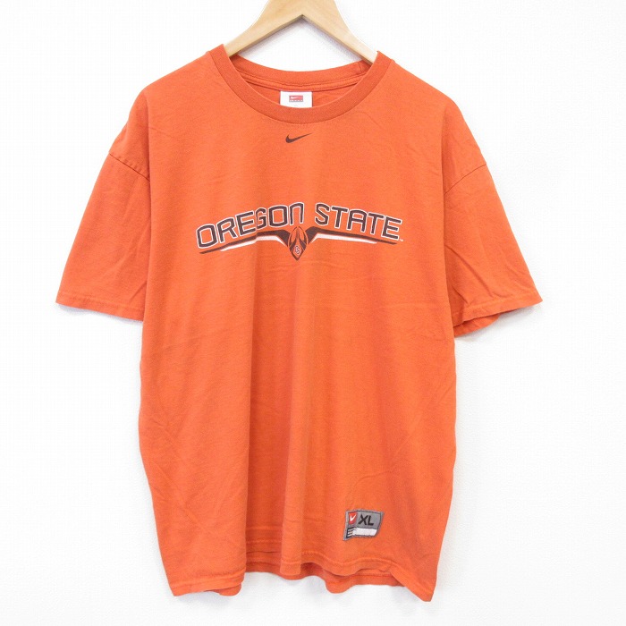 ナイキ 00s 半袖Tシャツ オレゴン オレンジ メンズXL相当 | 古着