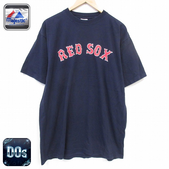 マジェスティック 00s 半袖Tシャツ ボストンレッドソックス松坂大輔18 ブラック メンズXL相当 | 古着