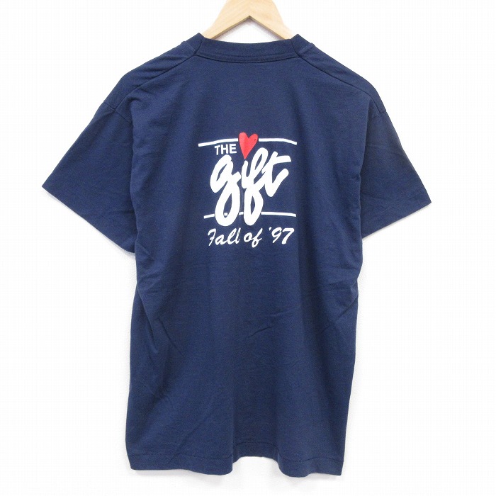 フルーツオブザルーム 90s 半袖Tシャツ ネイビー メンズL相当 | 古着