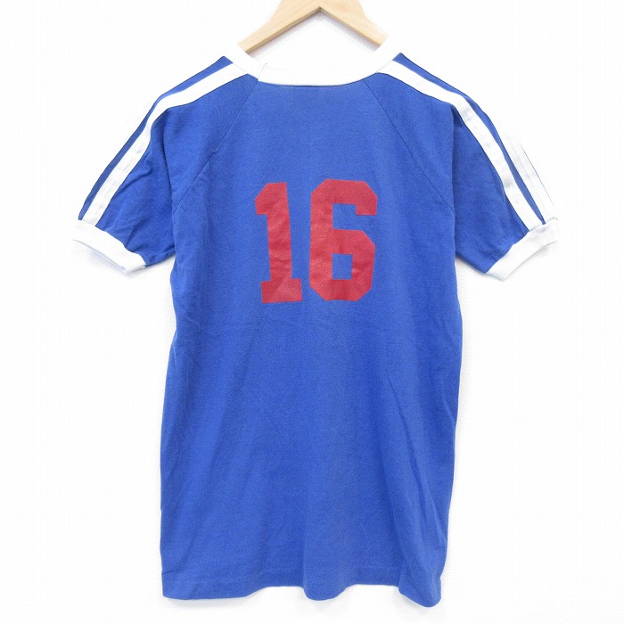 【20%OFF】80s 半袖ラグランTシャツ ブルー メンズM相当 | 古着