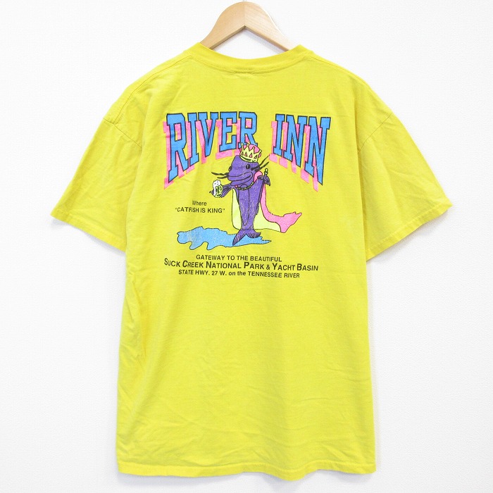【20%OFF】00s 半袖Tシャツ 魚 イエロー メンズXL相当 | 古着