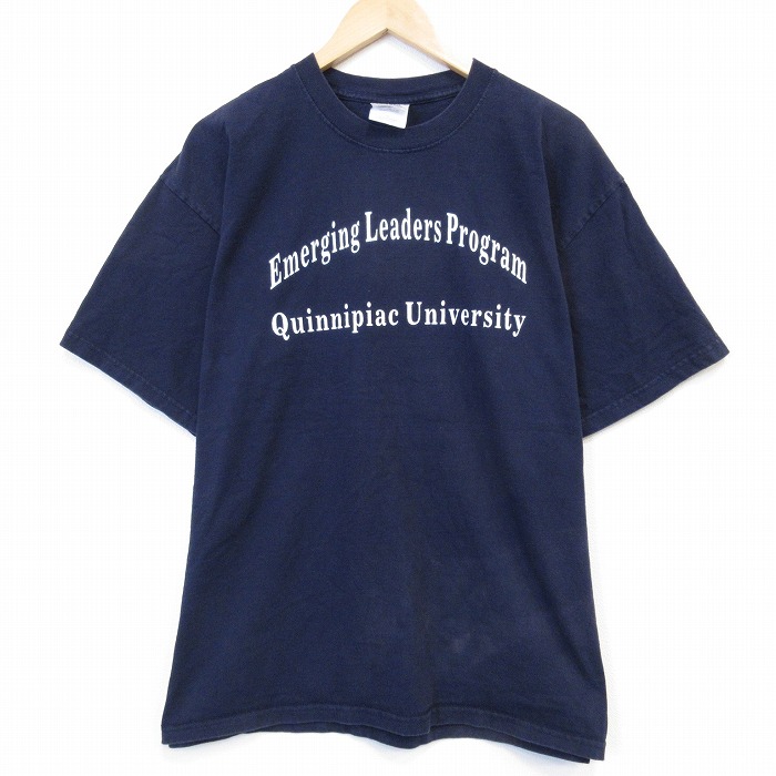 【20%OFF】00s 半袖Tシャツ キニピアック カレッジ ネイビー メンズXL相当 | 古着