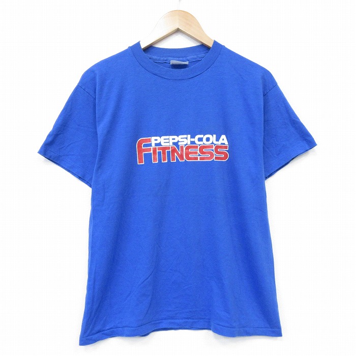 ヘインズ 80s 半袖Tシャツ ペプシコーラ ブルー メンズM相当 | 古着