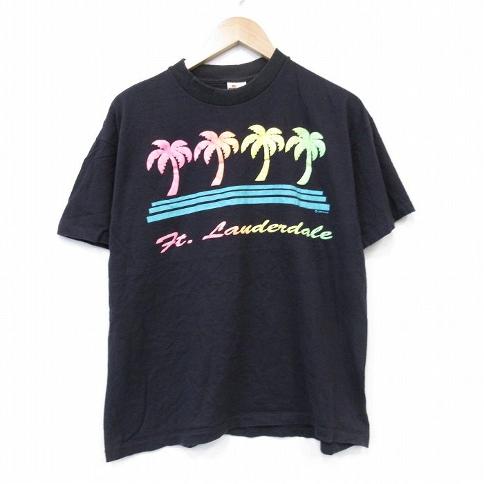 【20%OFF】80s 半袖Tシャツ ブラック メンズL相当 | 古着