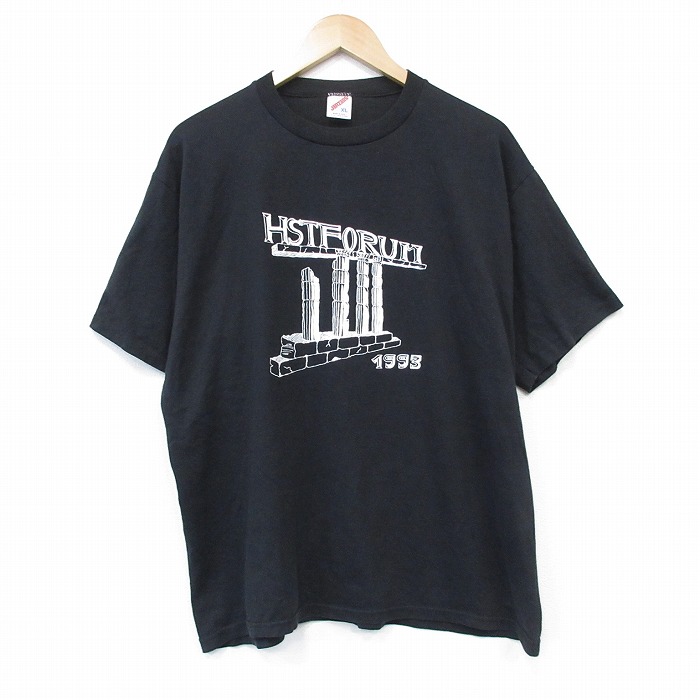 90s 半袖Tシャツ HSTFORUM ブラック メンズL相当 | 古着
