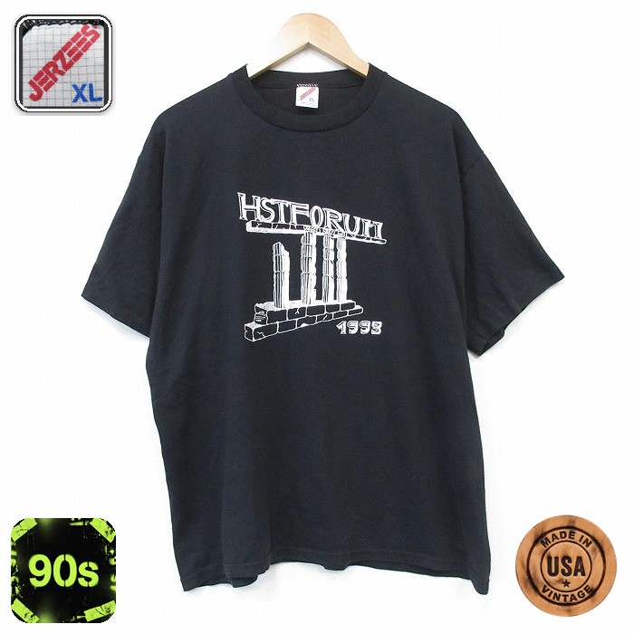90s 半袖Tシャツ HSTFORUM ブラック メンズL相当 | 古着