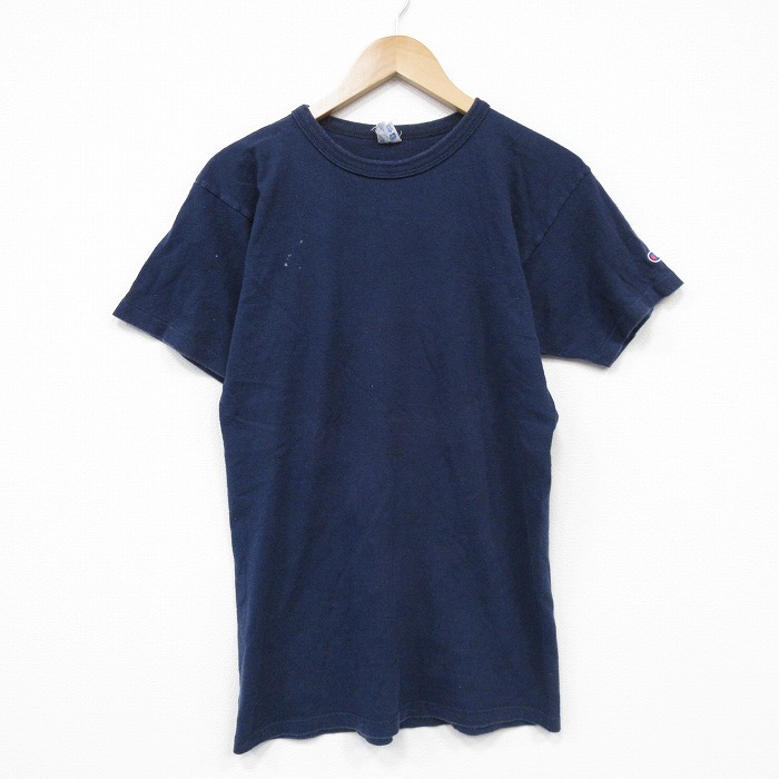 チャンピオン 80s 半袖Tシャツ ネイビー メンズS相当 | 古着