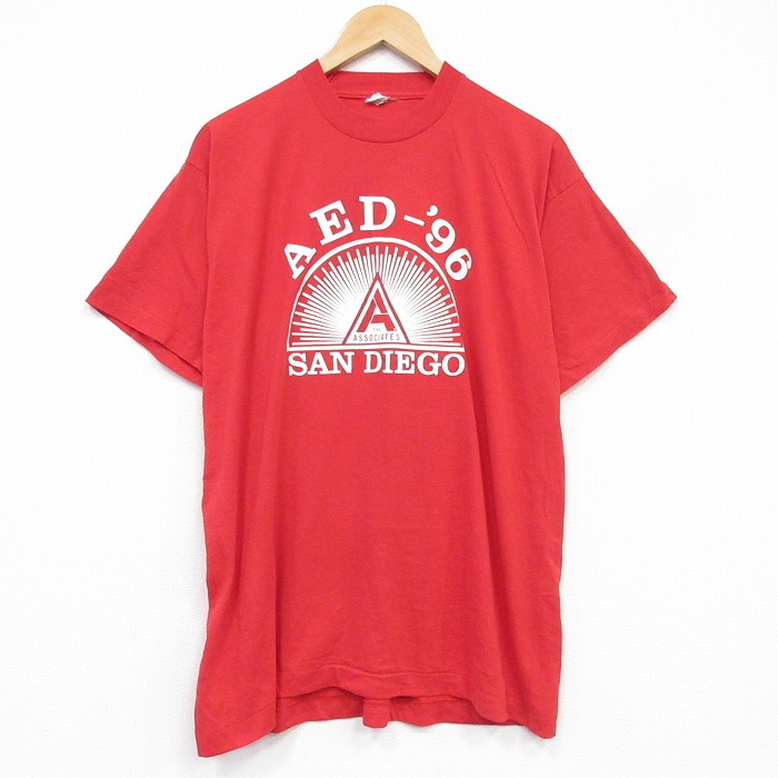 スクリーンスターズ 90s 半袖Tシャツ サンディエゴ レッド メンズXL相当 | 古着