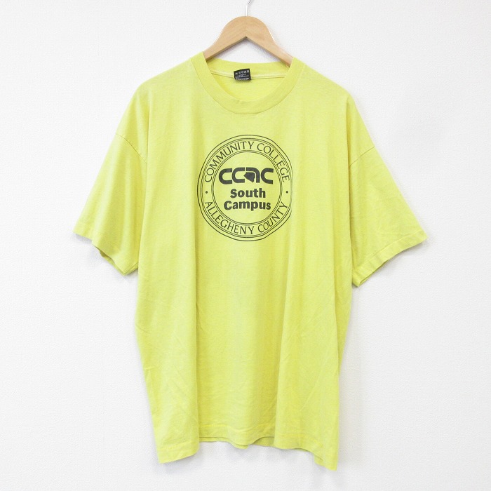 フルーツオブザルーム 90s 半袖Tシャツ CCAC イエロー メンズXL相当 | 古着