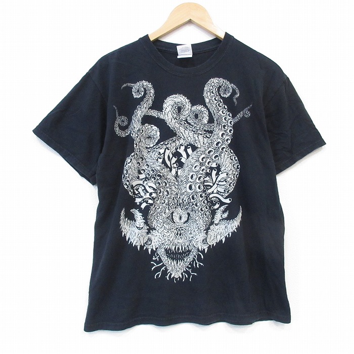 00s 半袖Tシャツ Jon Vermilya ブラック メンズL相当 | 古着