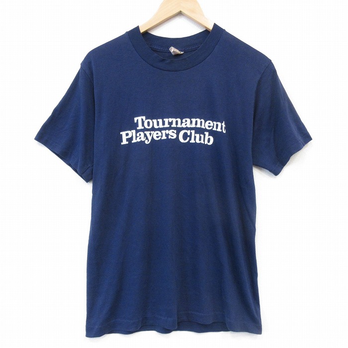 【20%OFF】80s 半袖Tシャツ TPC ネイビー メンズM相当 | 古着