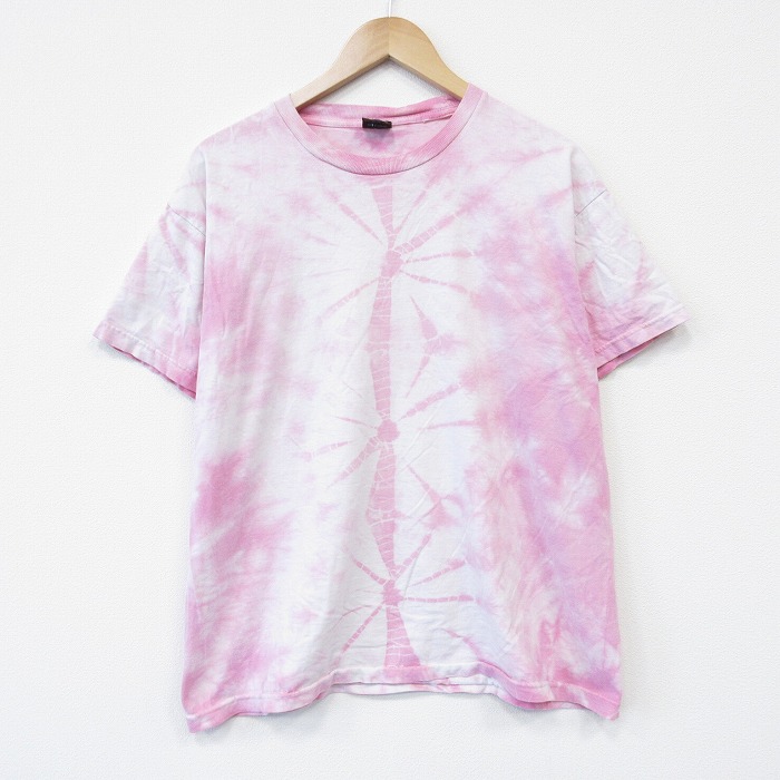【20%OFF】半袖Tシャツ ピンク メンズXL相当 | 古着