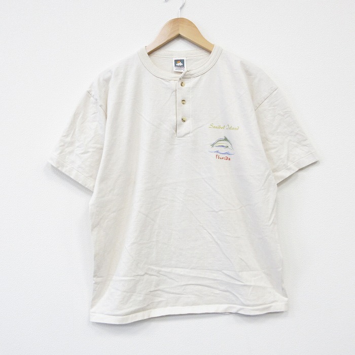 00s 半袖Tシャツ フロリダ ベージュ メンズL相当 | 古着