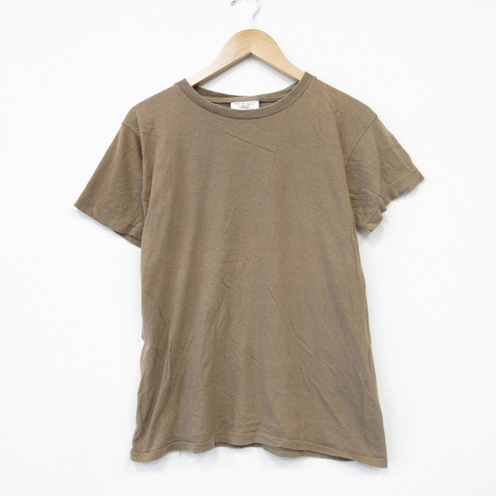 【20%OFF】80s 半袖Tシャツ ミリタリー ブラウン メンズM相当 | 古着