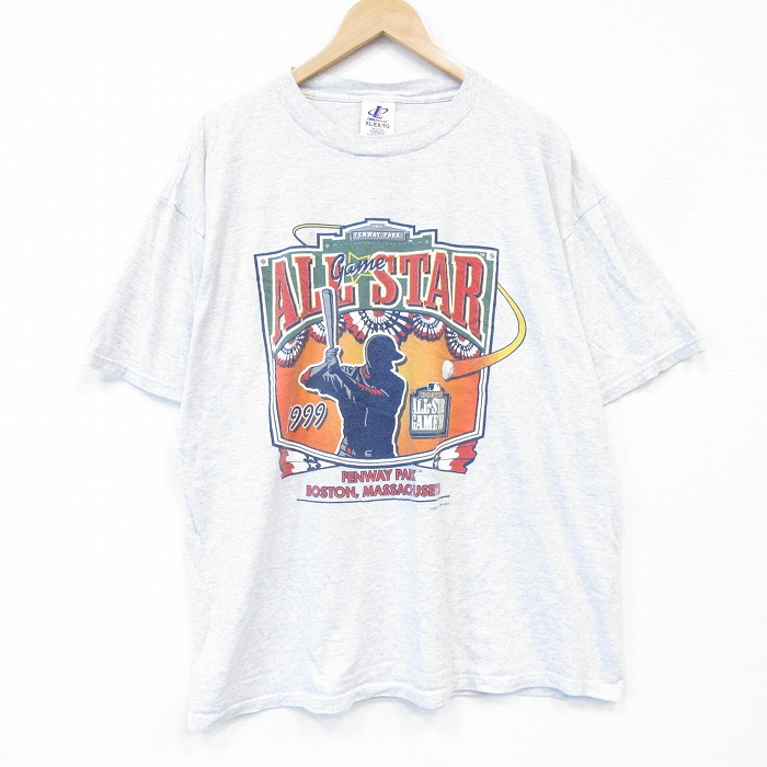 90s 半袖Tシャツ MLBオールスター 霜降りグレー メンズXL相当 | 古着
