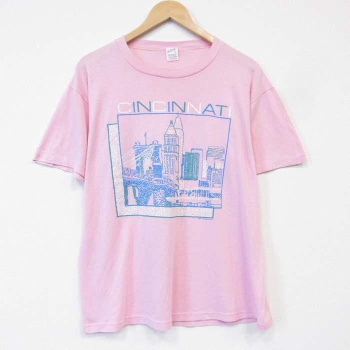 【20%OFF】半袖Tシャツ シンシナティ ピンク メンズXL相当 | 古着