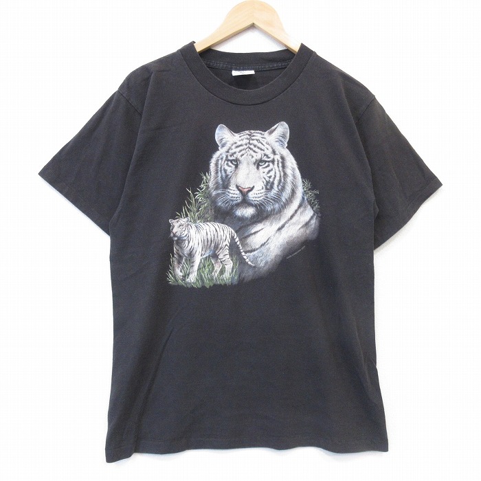 【20%OFF】00s 半袖Tシャツ タイガー ブラック メンズM相当 | 古着