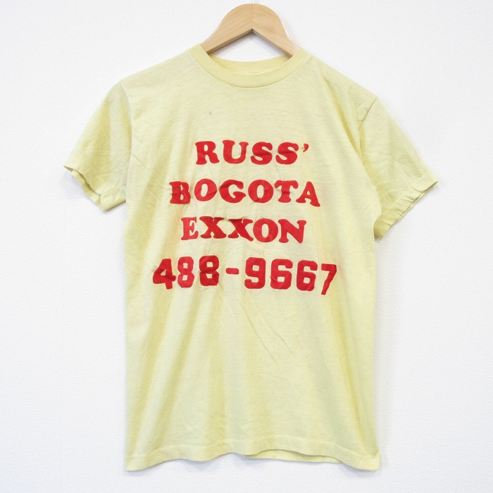 80s 半袖Tシャツ フロッキー イエロー メンズS相当 | 古着