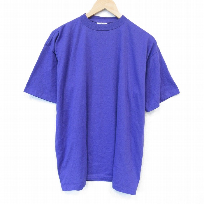 90s 半袖Tシャツ パープル メンズXL相当 | 古着