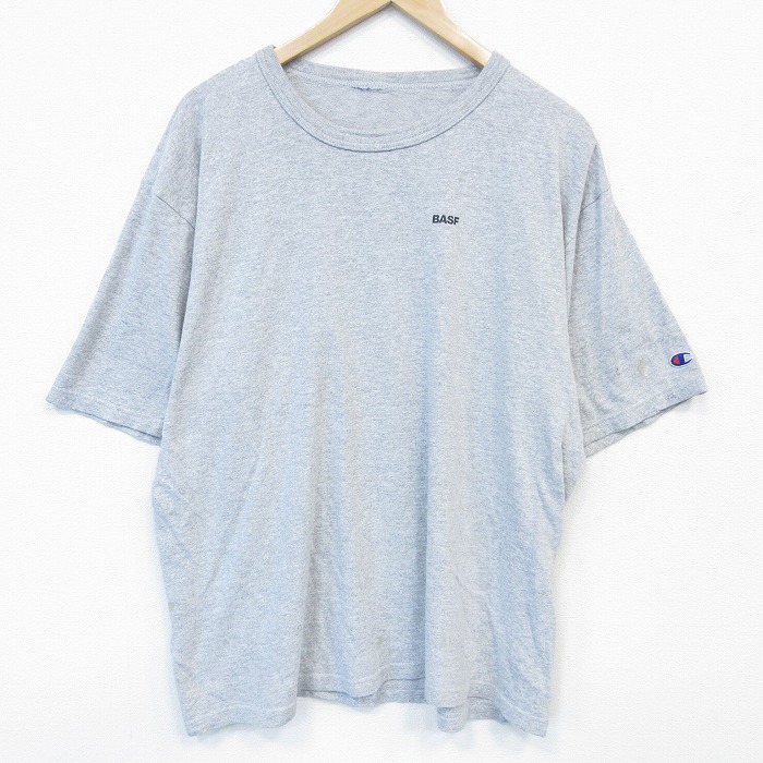 チャンピオン 00s 半袖Tシャツ BASF 霜降りグレー メンズXL相当 | 古着