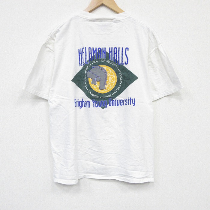 オニータ 90s 半袖Tシャツ Bragham ホワイト メンズXL相当 | 古着