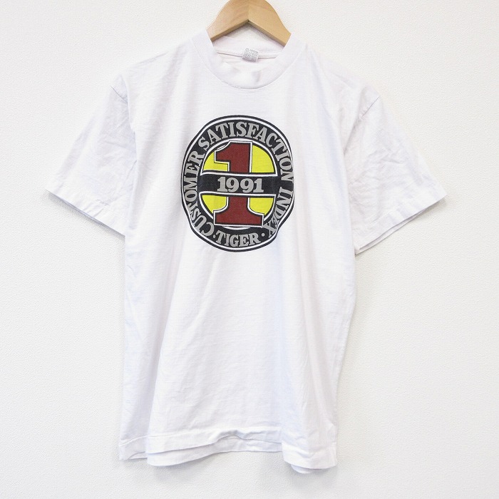 90s 半袖Tシャツ サティスファクション ホワイト メンズL相当 | 古着
