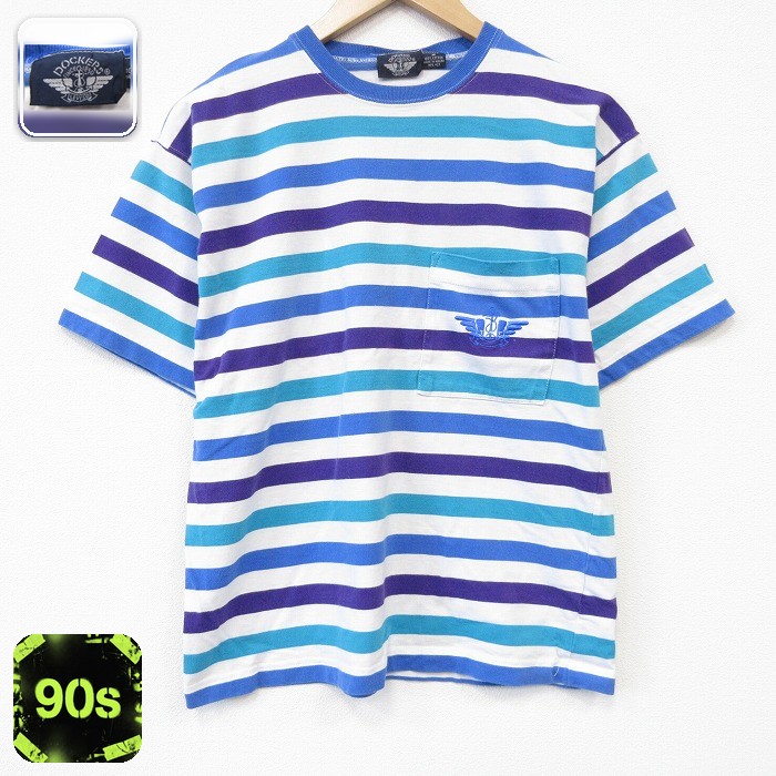 ドッカーズ 90s 半袖Tシャツ ワンポイントロゴ ホワイト メンズM相当 | 古着