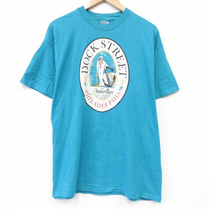ヘインズ 90s 半袖Tシャツ フィラデルフィア ライトブルー メンズXL相当 | 古着