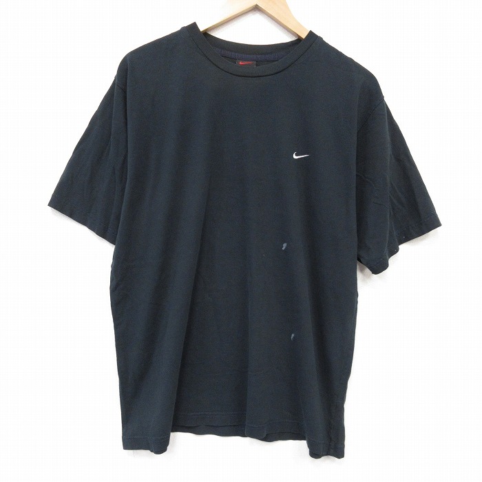ナイキ 00s 半袖Tシャツ ワンポイントロゴ グリーン メンズXL相当 | 古着