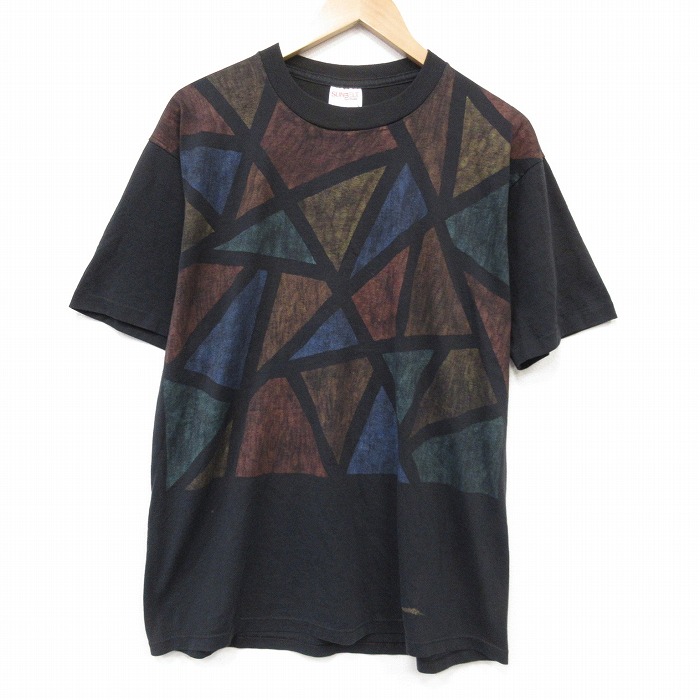 80s 半袖Tシャツ ブラック メンズL相当 | 古着