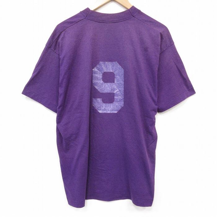 フルーツオブザルーム 90s 半袖Tシャツ 9フェード パープル メンズXL相当 | 古着