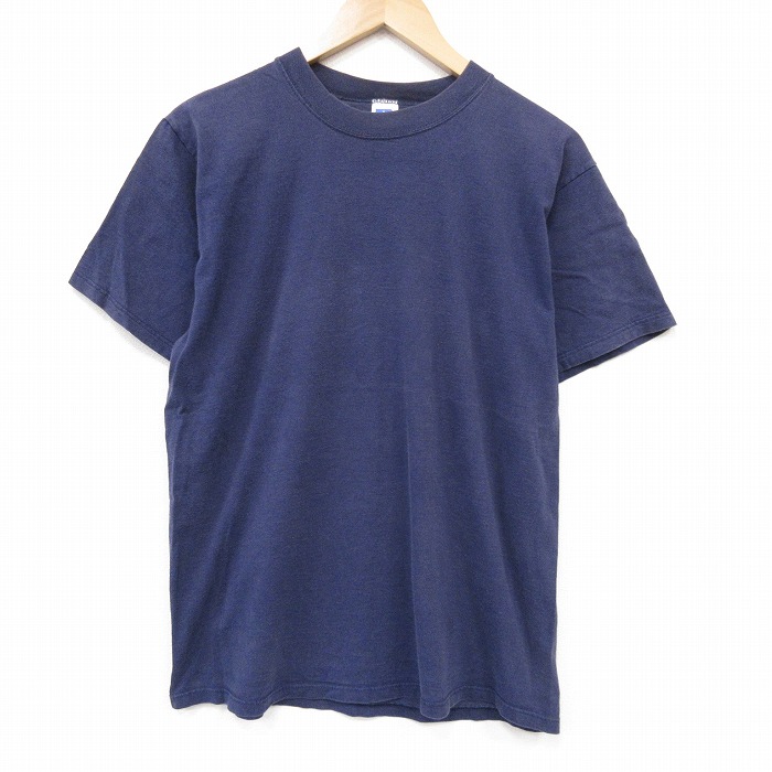 【20％OFF】ラッセル 80s 半袖Tシャツ 無地 ネイビー メンズL相当 | 古着