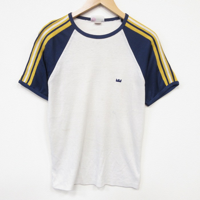 【20％OFF】80s 半袖Tシャツ ラグラン ホワイト メンズM相当 | 古着
